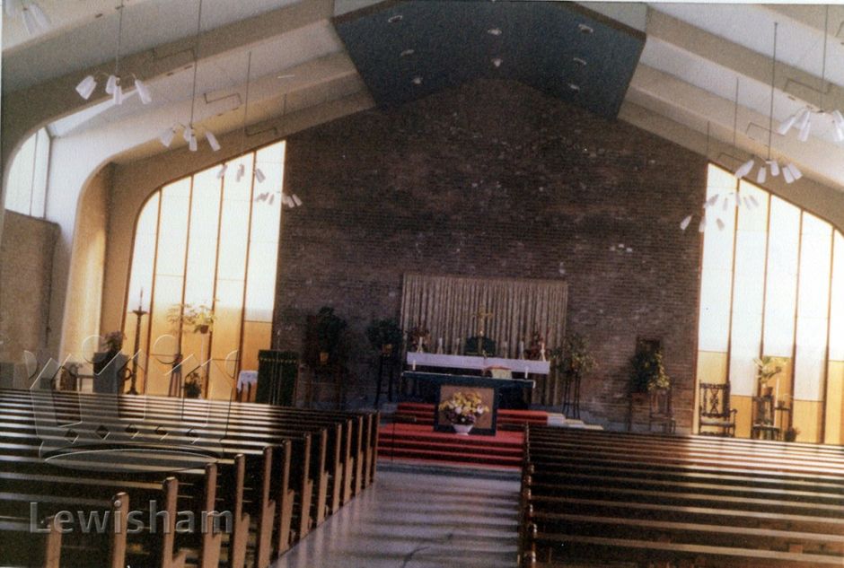 Interior of Good Shepherd Church prior to 1980's.